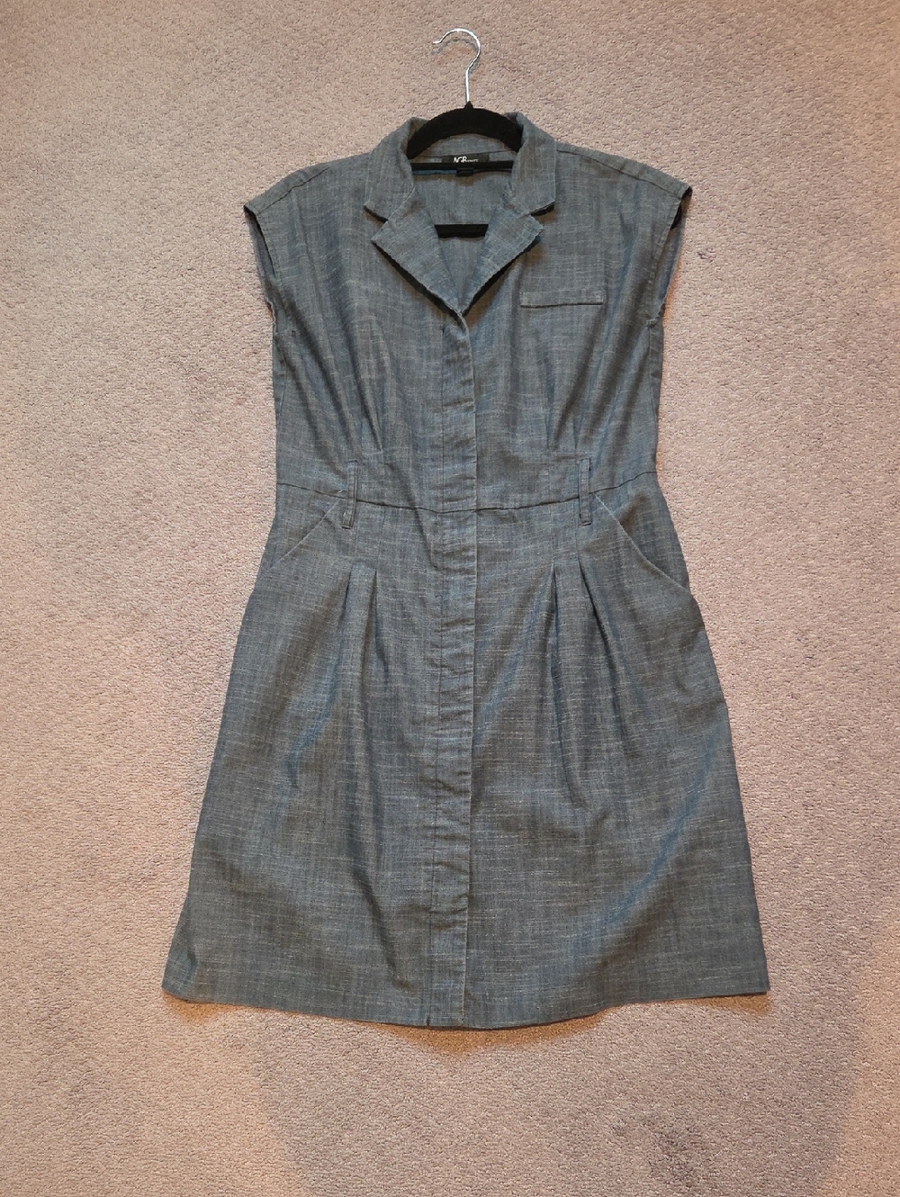 Sleeveless Shirt Dress